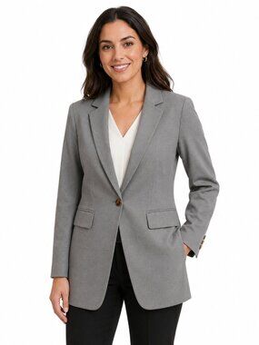 Calvin Klein Grey Blazer- EUC- Size 6